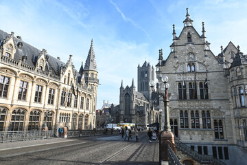 Fototapeta na wymiar Belgique Belgie Belgium Gand Gent ghent tourisme ville flandres flamand