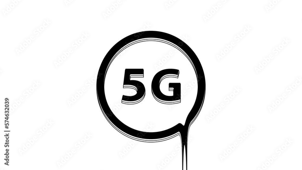 Poster black 5g new wireless internet wifi connection icon isolated on white background. global network hig