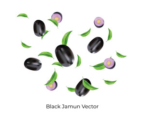 realistic fruits vector 