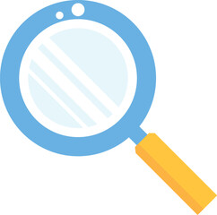 Illustration of magnifying glass icon | Magnifier search sign | search icon magnifying glass vector sign | search magnifying glass icon. 
