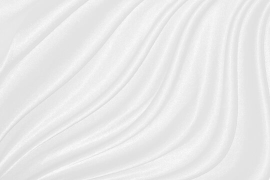 white and gray fabric cloth background. © buraratn