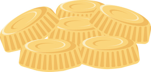 Delicious cookies vector illustration, sweet cookies, dessert, baked biscuits