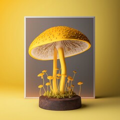 Yellow Magic Mushroom 