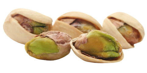 Closeup of some roasted pistachio