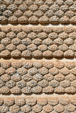 Texture vintage con decorazioni - muro esterno