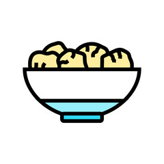 kashk milk product dairy color icon vector illustration