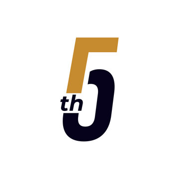 5th year anniversary celebration logo design