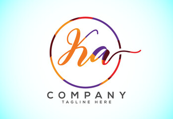 Initial Letter K A Low Poly Logo Design Vector Template. Graphic Alphabet Symbol For Corporate Business Identity