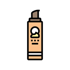 color correcting moisturizer cream color icon vector illustration