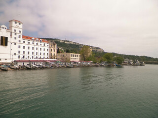 Obraz premium Coastal area in city of Balchik, Dobrich province, Bulgaria.