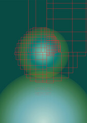 Minimal Minimal Geometric Vector Poster Design with Lines and Gradient Colorful Circles. Collection of Abstract Backgrounds for Covers, Flyers, Templates, Booklets, Cards, Brochures, Branding, etc.