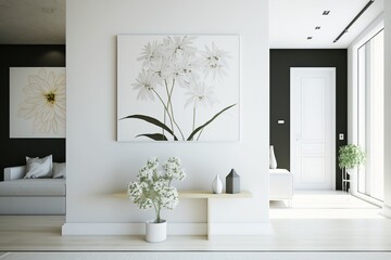 Fresh Flowers Decor in a Modern Interior