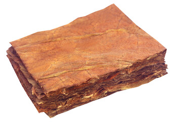 Dry tobacco leaves