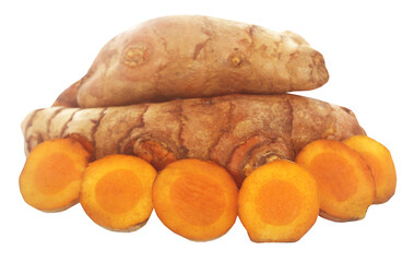 Ground and mashed turmeric