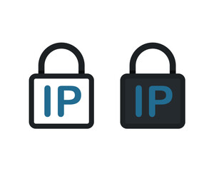 Ip protection icon. Illustration vector