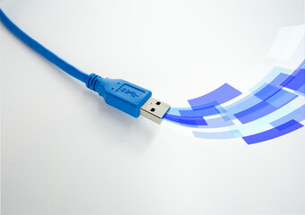 USB3.0ケーブル - obrazy, fototapety, plakaty