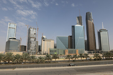 Fototapeta na wymiar King Abdullah Financial District, Riyadh, Saudi Arabia