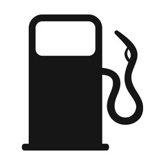 fuel pump black vector icon design