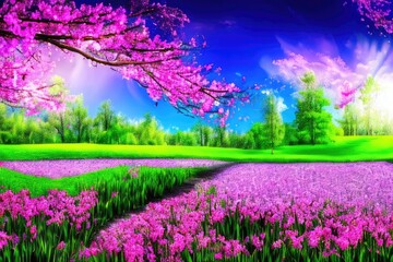 Obraz premium Spring background