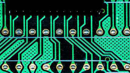 Fototapeta na wymiar Printed circuit board structure