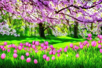 Obraz premium Spring background