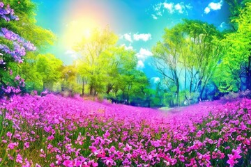 Obraz premium Spring background