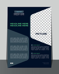 Creative business flyer design template