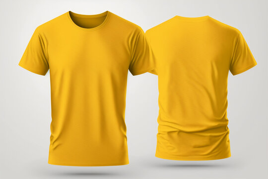 Yellow Shirt Front And Back Images – Browse 4,228 Stock Photos