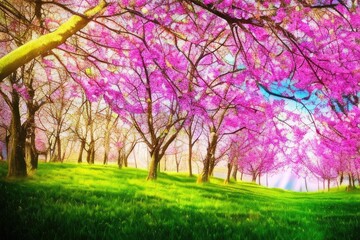 Naklejka premium Spring background
