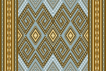 Thai pattern Ethnic geometric oriental traditional with elements seamless pattern. designed for background, wallpaper, clothing, wrapping, fabric, Batik, decorating, embroidery style