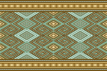 thai pattern Ethnic geometric oriental traditional with elements seamless pattern. designed for background, wallpaper, clothing, wrapping, fabric, Batik, decorating, embroidery style