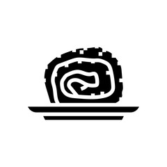 kaymak milk product dairy glyph icon vector illustration