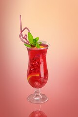 Iced tasty alcohol refreshing drink