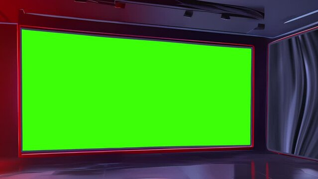 Interactive 3D Virtual Set for Dynamic News Reporting