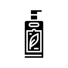 sensitive skin cream glyph icon vector illustration