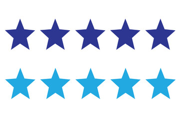 star flat blue blue icon for apps and websites Product rating from customer reviews