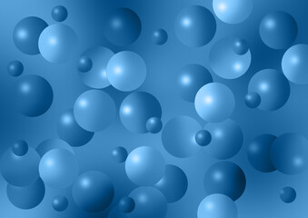 abstract blue background with bubbles