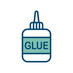 glue icon vector design template in white background