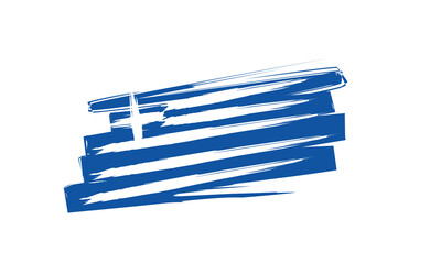 Greece flag design illustration, simple design with elegant concept