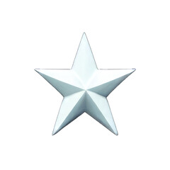 star isolated on white. Generative AI.