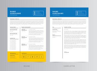 Resume Template, Professional Modern Resume Template, CV Template