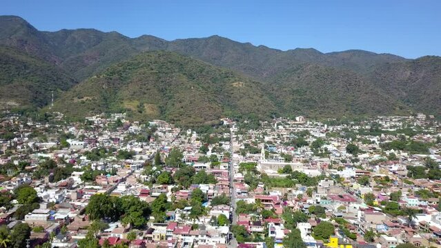 Discovering the Colorful Charm of Ajijic from Above: A Drone's Eye View