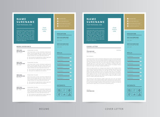 Resume Template, Professional Modern Resume Template, CV Template