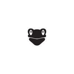 frog face vector illustration for an icon,symbol or logo. frog template logo 