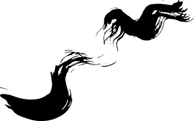 Dry Brush Grunge Wave Stroke Texture