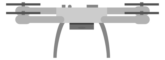 Quadrocopter icon. Flying drone. Remote control gadget