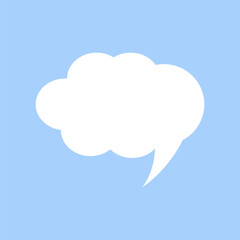 bubble on blue background