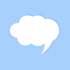 bubble on blue background