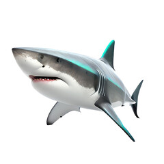 Fototapeta premium shark isolated on white