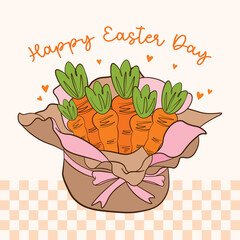 Bunch of carrots vector